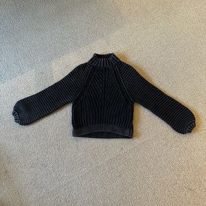 Free People black knit sweater size M
